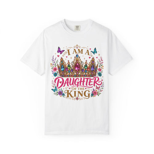 Daughter of the King Christian T-Shirt | Womens Faith Graphic Tee | Comfort Colors Shirt | Christian Gift