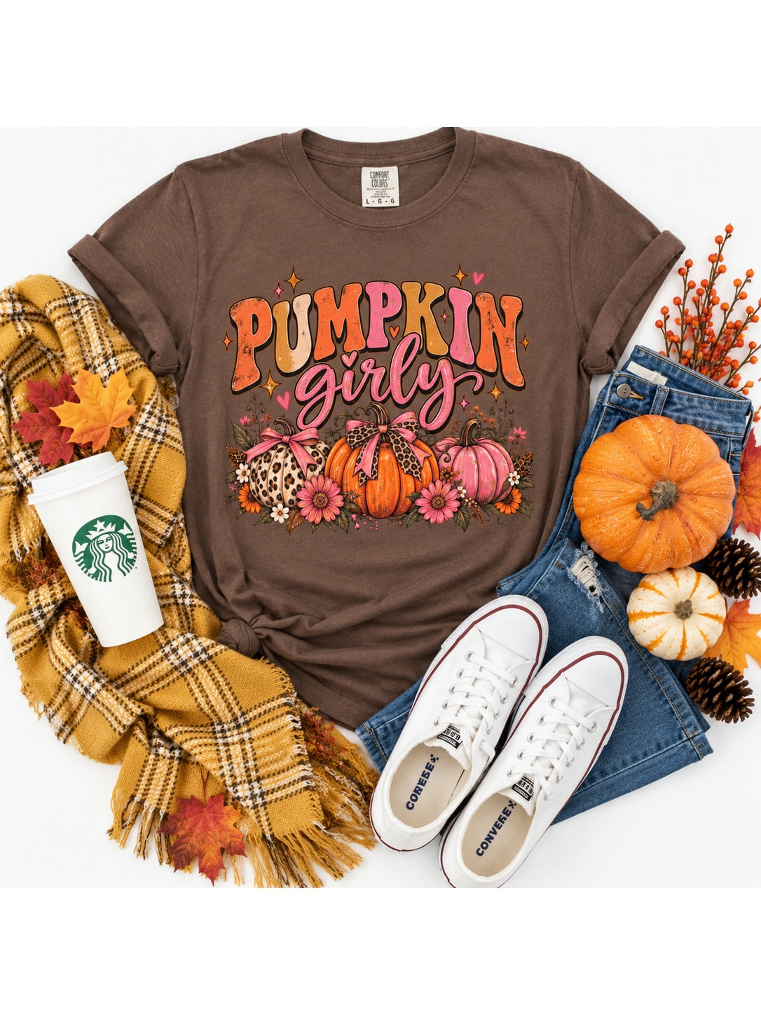 Pumpkin Girly Tee